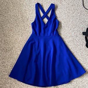 Blue Cross-backed Dress